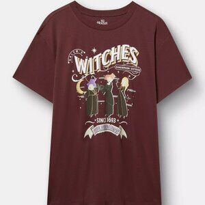 ❤️NWT TORRID HOCUS POCUS DISNEY SALEM MASS COTTON HALLOWEEN TEE TOP - PLUS SIZE